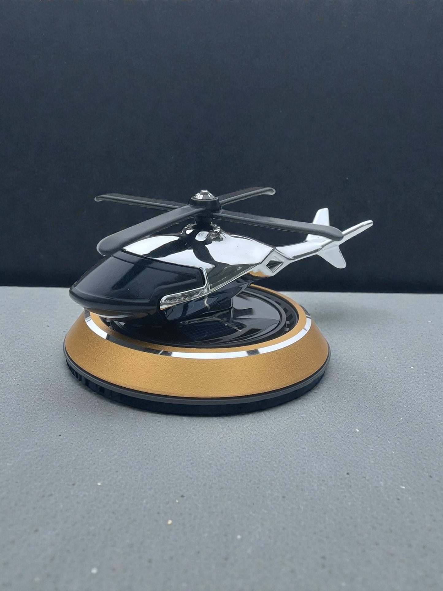 AutoPure Solar Helicopter Car Perfume – Rotating Dashboard Air Freshener