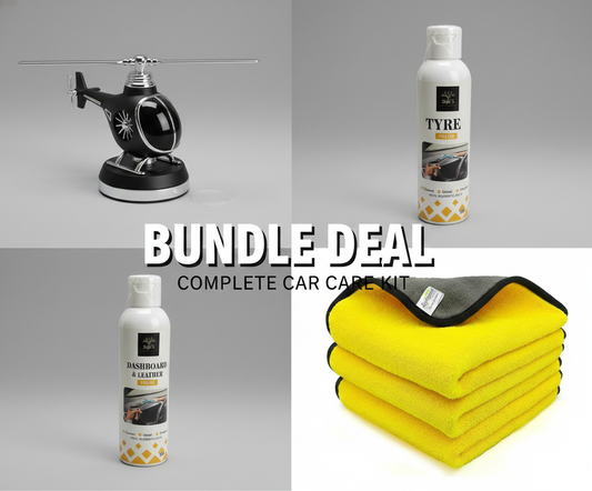 AutoPure Complete Car Care Bundle – Interior, Tyre Care & Premium Cleaning Kit